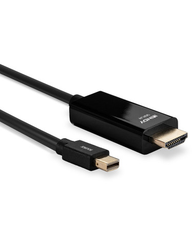 Lindy 36928 cavo e adattatore video 3 m Mini DisplayPort HDMI tipo A (Standard) Nero