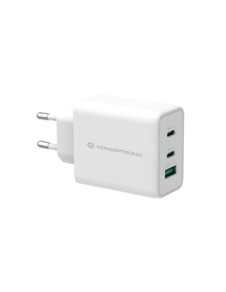 Conceptronic ALTHEA12W Caricabatterie per dispositivi mobili Universale Bianco AC Ricarica rapida Interno