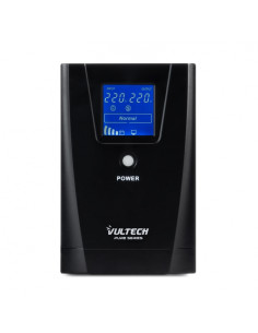 Vultech UPS1000VA-PURE gruppo di continuità (UPS) A linea interattiva 1 kVA 800 W 3 presa(e) AC 2