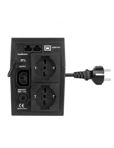 Vultech UPS1050VA-PRO gruppo di continuità (UPS) A linea interattiva 1,05 kVA 560 W 2 presa(e) AC