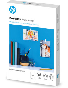 HP Carta fotografica Everyday, lucida, 200 g/m2, 10" x 15" (101 x 152 mm), 100 fogli