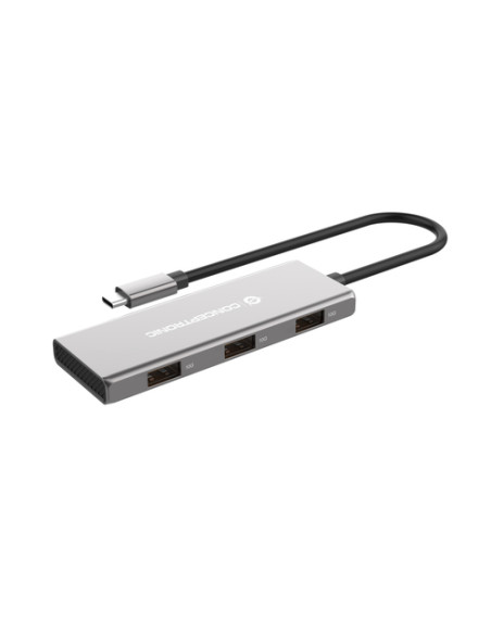 Conceptronic HUBBIES17G hub di interfaccia USB 3.2 Gen 2 (3.1 Gen 2) Type-C 10000 Mbit/s Grigio