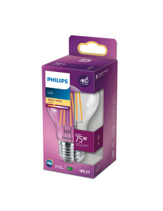 Philips Lampadina trasparente a filamento 75 W A60 E27 2