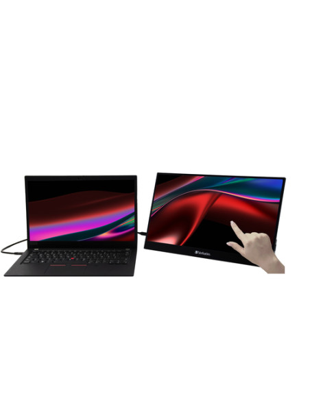 Verbatim 49593 Monitor PC 43,9 cm (17.3") 1920 x 1080 Pixel Full HD LCD Touch screen Nero