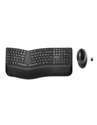 Kensington Pro Fit Ergo tastiera Mouse incluso Universale RF senza fili + Bluetooth QWERTY Inglese UK Nero