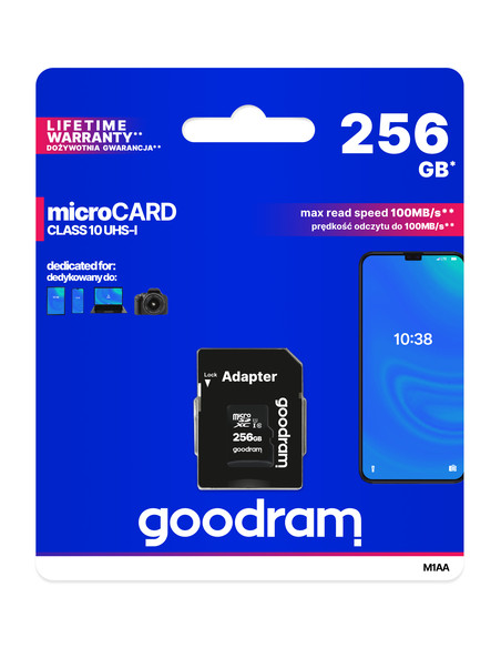 Goodram M1AA 256 GB MicroSDXC UHS-I Classe 10