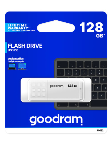 Goodram UME2 unità flash USB 128 GB USB tipo A 2.0 Bianco