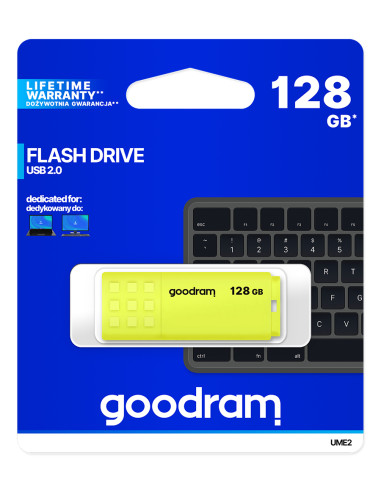 Goodram UME2 unità flash USB 128 GB USB tipo A 2.0 Giallo