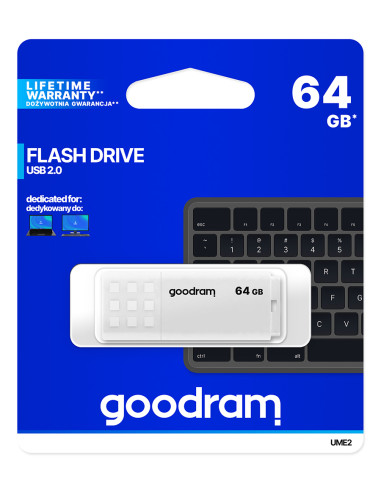 Goodram UME2 unità flash USB 64 GB USB tipo A 2.0 Bianco