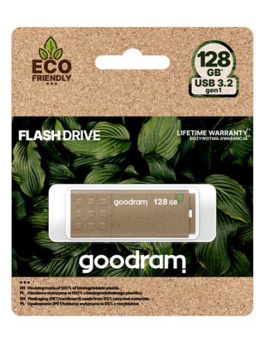 Goodram UME3 Eco Friendly unità flash USB 128 GB USB tipo A 3.2 Gen 1 (3.1 Gen 1) Marrone