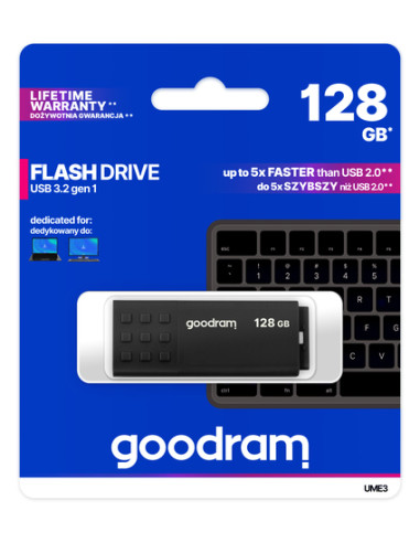 Goodram UME3 unità flash USB 128 GB USB tipo A 3.2 Gen 1 (3.1 Gen 1) Nero