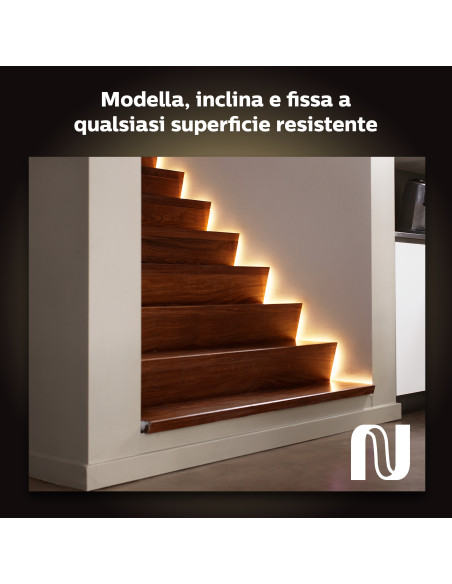 Philips Hue White and Color ambiance Lightstrip Plus V4 Striscia 2 m estensibile
