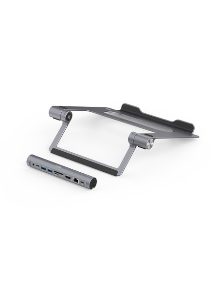i-tec Metal Cooling Pad for notebooks (up-to 15.6”) with USB-C Docking Station (Power Delivery 100 W)