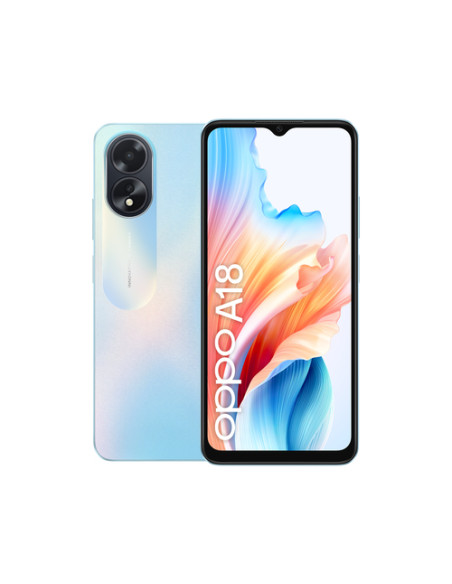 OPPO A18 4G Smartphone, AI Doppia fotocamera 8+2MP, Selfie 5MP, Display 6.56” 90HZ LCD HD+, 5000mAh, RAM 8 GB (4+4) + ROM 128G