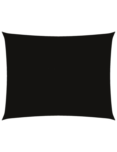 Parasole a Vela Oxford Rettangolare 3,5x4,5 m Nero