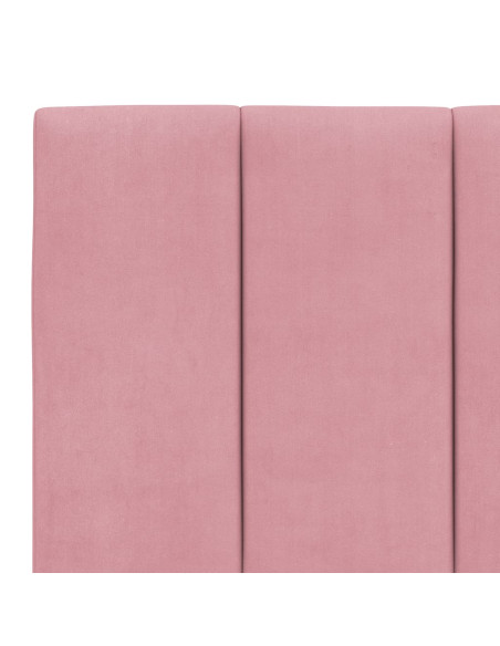 Giroletto con Luci LED Rosa 160x200 cm in Velluto