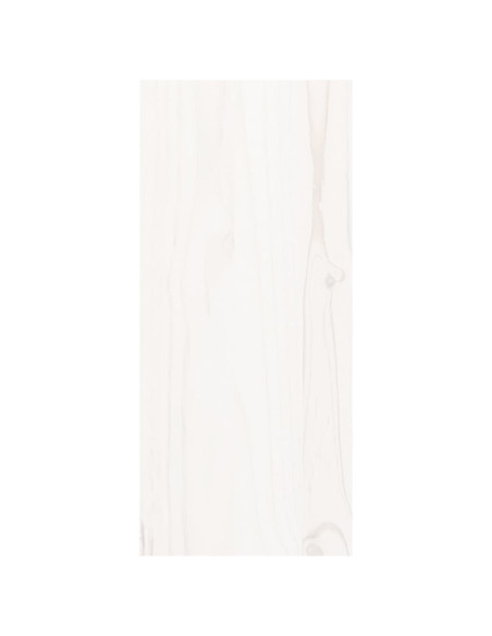 Portabottiglie Bianco 56x25x56 cm in Legno Massello di Pino