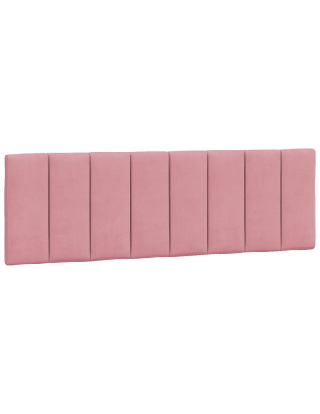 Giroletto con Testiera Rosa 160x200 cm in Velluto