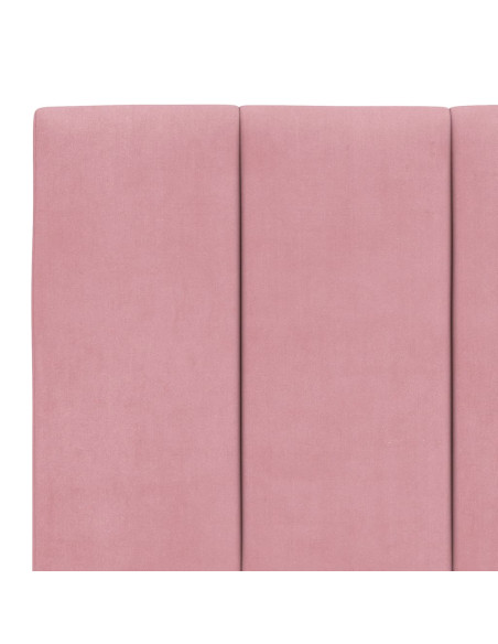 Giroletto con Testiera Rosa 160x200 cm in Velluto