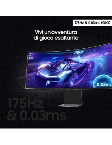 Samsung Monitor Gaming Odyssey OLED G8 da 34" WQHD Curvo