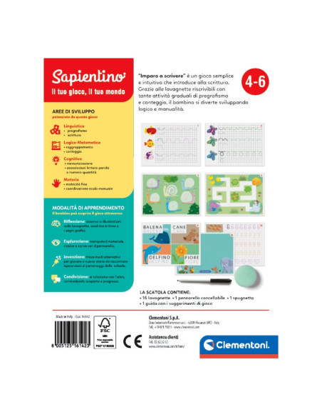 Clementoni Sapientino Imparo A Scrivere