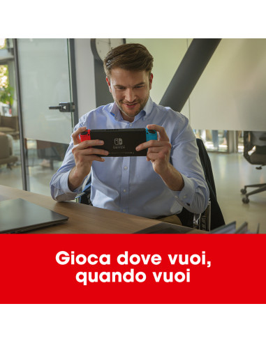 Nintendo Switch Rosso Neon/Blu Neon [ed.2022], schermo 6.2 pollici