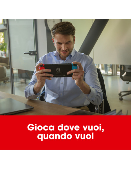 Nintendo Switch Rosso Neon/Blu Neon [ed.2022], schermo 6.2 pollici