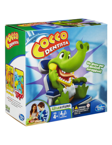 Hasbro Gaming Cocco Dentista, gioco in scatola, dai 4 anni in us, da 2 a 4 giocatori