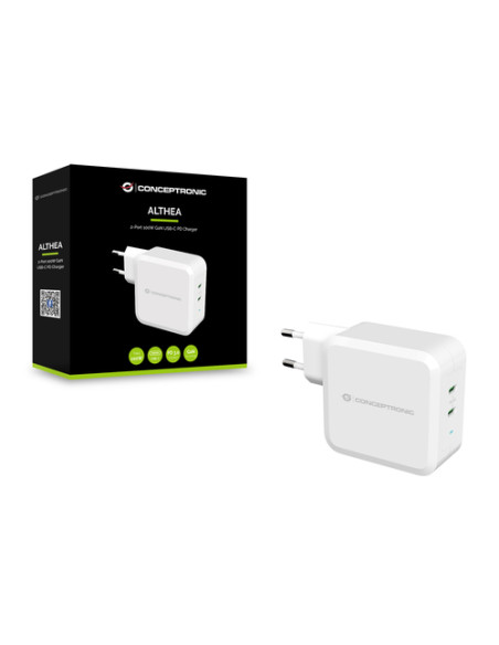 Conceptronic ALTHEA08W Caricabatterie per dispositivi mobili Universale Bianco AC Interno