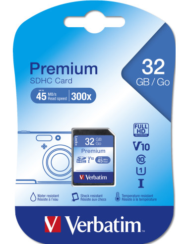 Verbatim Premium 32 GB SDHC Classe 10