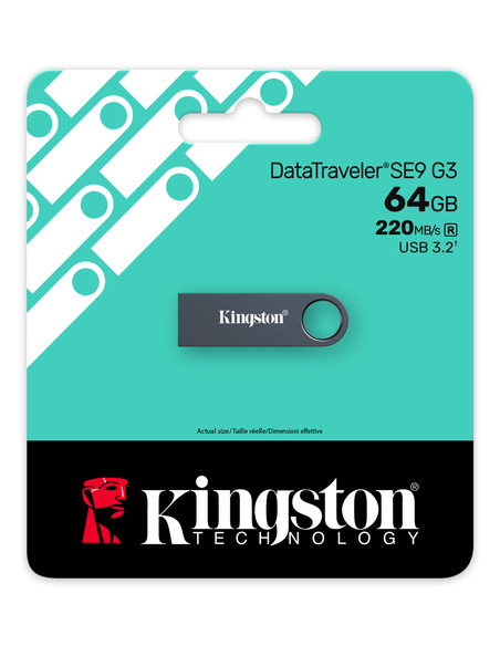 Kingston Technology DataTraveler 64GB SE9 G3 - Nichel scuro