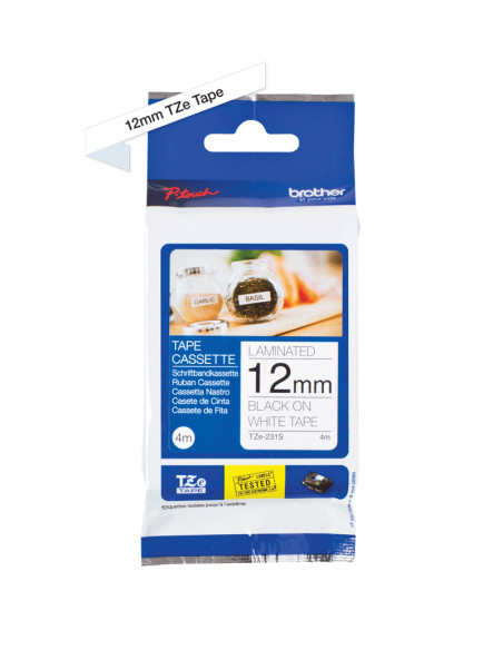 Brother TZE231S2 nastro per etichettatrice Nero su bianco TZe