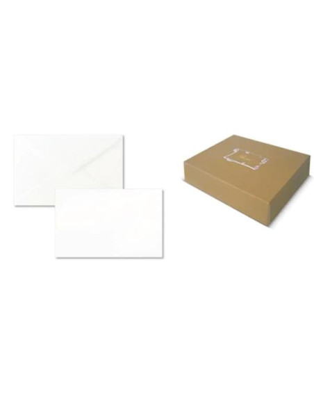 CF100 BUSTE BRISTOL 9X14CM BIANC