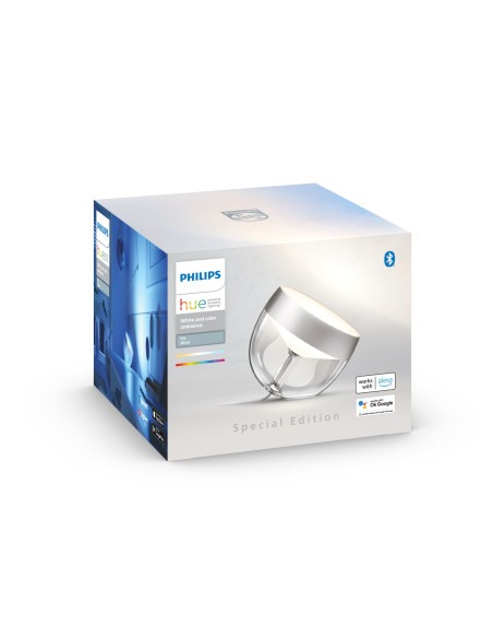 Philips Hue White and Color ambiance IRIS Lampada Smart da Tavolo Argento