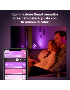 Philips Hue White and Color ambiance IRIS Lampada Smart da Tavolo Argento 2