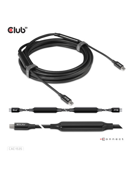 CLUB3D CAC-1535 cavo USB USB 3.2 Gen 2 (3.1 Gen 2) 5 m USB C Nero