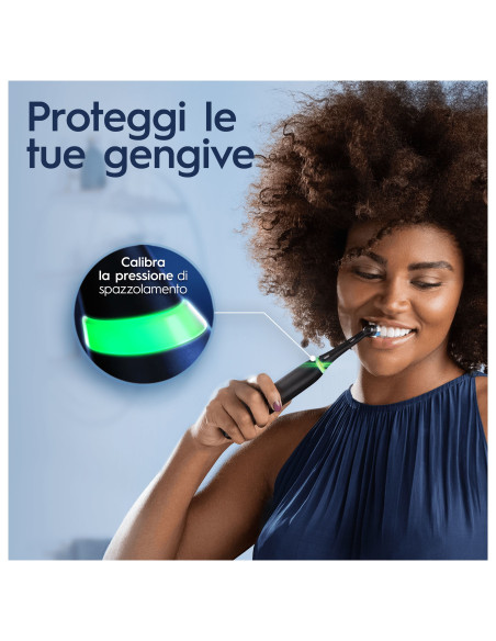 Oral-B Spazzolino Elettrico iO 3 Nero, 1 Testina