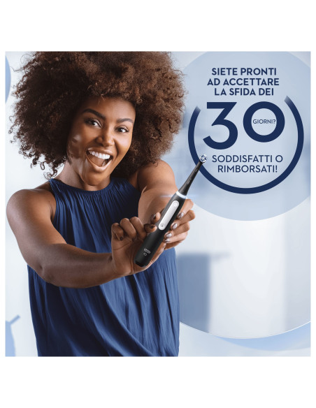 Oral-B Spazzolino Elettrico iO 3 Nero, 1 Testina