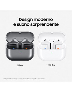 Samsung Galaxy Buds3 Auricolari AI open-type True Wireless, Audio Hi-Fi, Impermeabilità IP57, Silver 2