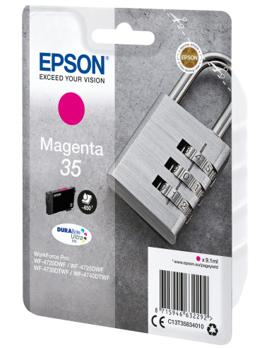 Epson Padlock Singlepack Magenta 35 DURABrite Ultra Ink