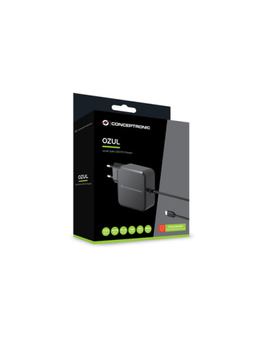 Conceptronic OZUL05BE Caricabatterie per dispositivi mobili Universale Nero AC Interno