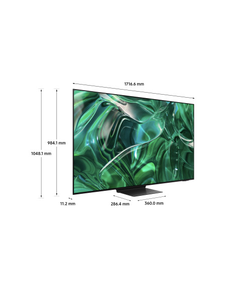 Samsung Series 9 TV QE77S95CATXZT OLED 4K, Smart TV 77" Processore Neural Quantum 4K, Dolby Atmos e OTS+, Titan Black 2023