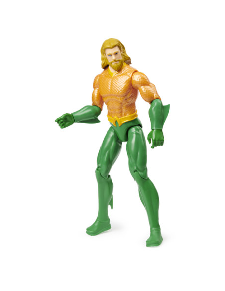 DC Comics | AQUAMAN | Personaggio AQUAMAN 30 cm | Personaggio in scala 30 cm con decorazioni originali, mantello e 11 punti di a