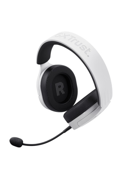Trust GXT 491W FAYZO Auricolare Con cavo e senza cavo A Padiglione Gaming USB tipo-C Bluetooth Nero, Bianco