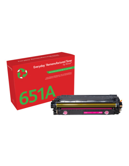 Everyday Toner rigenerato ™ di Xerox Magenta compatibile con HP 651A 650A 307A (CE343A/CE273A/CE743A), Capacità standard
