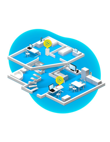 Powerline FRITZ! 1260 INT 1200 Mbit/s Collegamento ethernet LAN Wi-Fi Bianco 1 pz