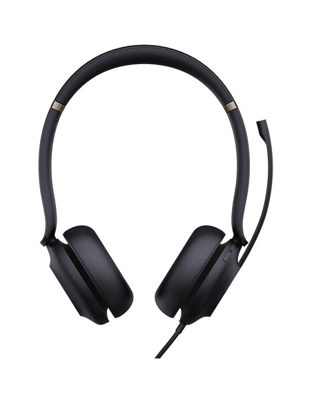 Yealink UH37 Dual Teams Auricolare Cablato A Padiglione Ufficio Nero