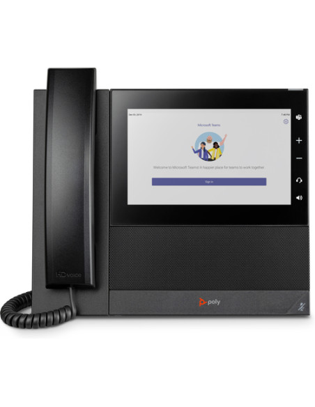 POLY Telefono multimediale aziendale CCX 600 per Microsoft Teams e abilitato per PoE