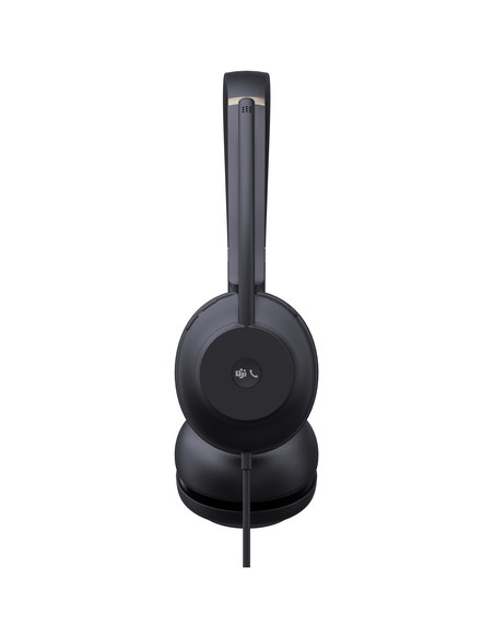 Yealink UH37 Dual Teams Auricolare Cablato A Padiglione Ufficio Nero