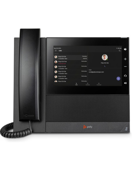 POLY Telefono multimediale aziendale CCX 600 per Microsoft Teams e abilitato per PoE
